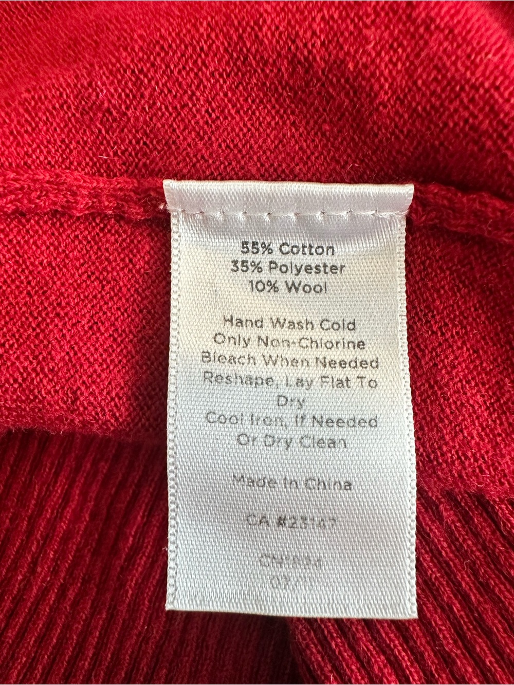 Talbots Red Ruched Cardigan Sweater Rhinestone Button Front Medium - Picture 5 of 8